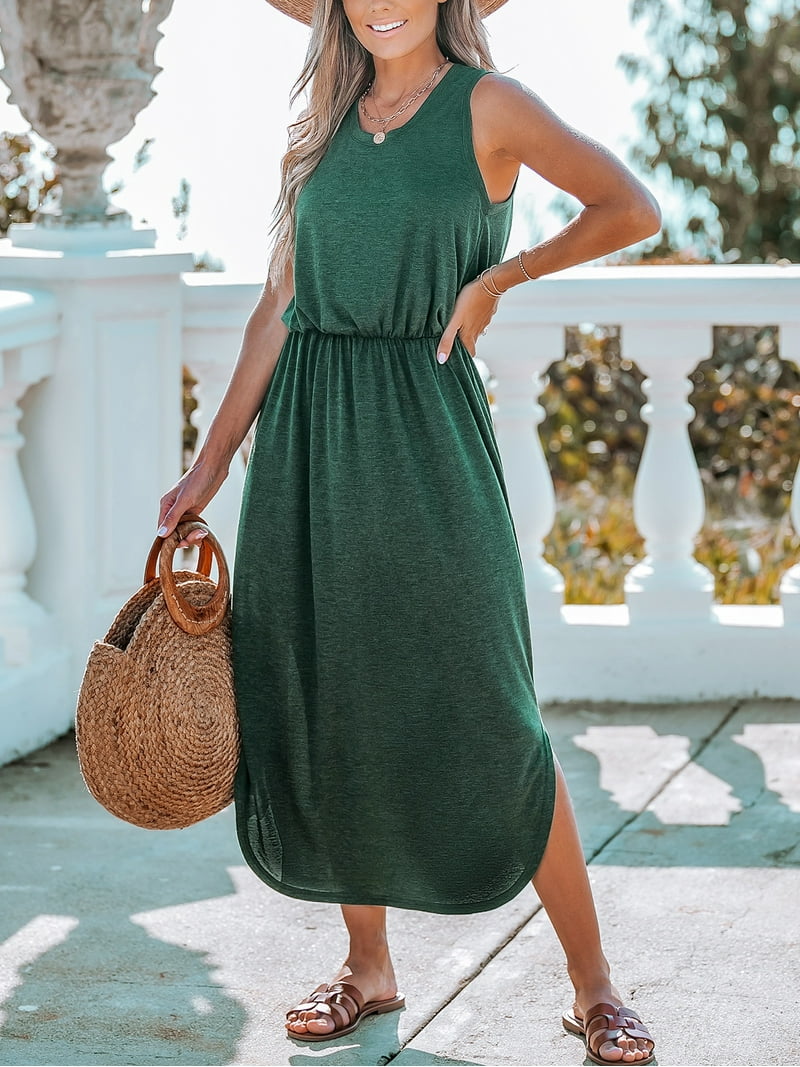 knit beach dress Zone Planet | Lily's Luxe Backless Bodycon Pull on Women Stripe Knit Beach Dress