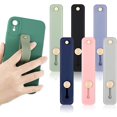 thumbnail image 1 of 6 Pcs Support de Cellulaire en Silicone Sangle de Préhension Support Auto-Adhésif Support de Téléphone Intelligent Amovible Décor, 1 of 7