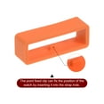thumbnail image 4 of Uxcell 6pack Watch Strap Loop Fastener Rings 24mm Rubber Watch Holder Keeper Orange, 4 of 6