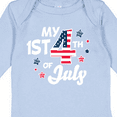 thumbnail image 4 of Inktastic My 1st 4th of July with Striped Stars Boys or Girls Long Sleeve Baby Bodysuit, 4 of 5