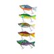 thumbnail image 4 of 5 piezas de señora de pesca Crankbaits Kit de señuelo de pesca 10 cm con ganchos de regalo Twimbaits con señuelos de natación para profesionales de, 4 of 8