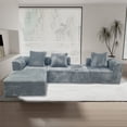 thumbnail image 2 of Leumius 118" Modular Sectional Sofa,Cloud L-Shape Sofa Couch with Deep Seat,Modern Modular Sectional Couch with Left Facing Chaise,Upholstered Boneless Couches for Living Room Bedroom,Light Gray, 2 of 11