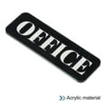thumbnail image 3 of Uxcell Office Sign Acrylic 6"x2" Self Adhesive Door Sign Sticker Waterproof Decor Label Black, 3 of 6