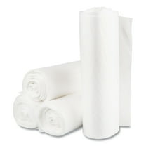 High-Density Commercial Can Liners Value Pack 60 gal 14 microns 38" x 58" Clear 200/Carton VALH3860N16