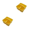 thumbnail image 3 of Baohd Plastic Grid Storage Basket - Reinforced And Durable Organizer For Home Stackable Storage Basket Macaron yellow 2Set, 3 of 6