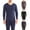 Black, variant on BAETEUY 2 Pack Men's Warm Thermal Underwear Set Long Sleeve Top & Bottom - Winter Base Layer