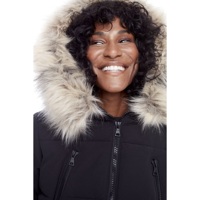 Alpine north womens vegan down drawstring winter parka sale