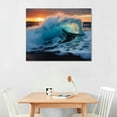 thumbnail image 2 of Awypu Big Ice On The Ocean Cold Winter Water Wall Art Canvas Prints Poster For Home Office Decorations With Framed, 2 of 4