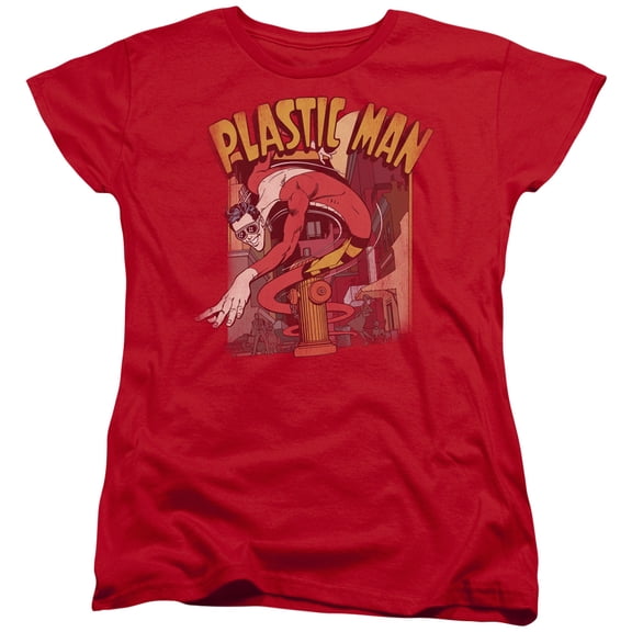 Dc - Plastic Man Street - Women's Short Sleeve Shirt - Medium