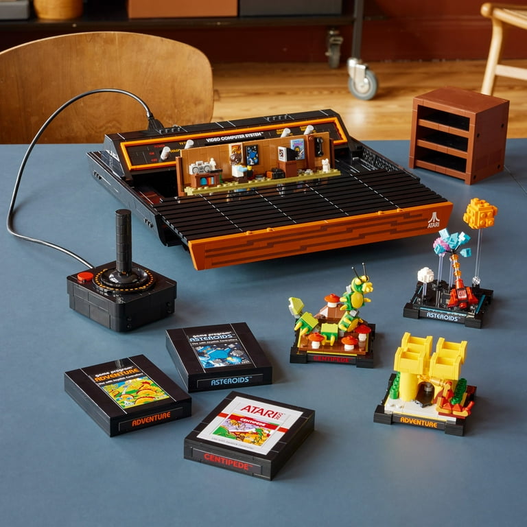 LEGO Icons Atari 2600 Building Set 10306 Retro Video Game Console and Gaming Cartridge Replicas Featuring Minifigure and Joystick Nostalgic 80s