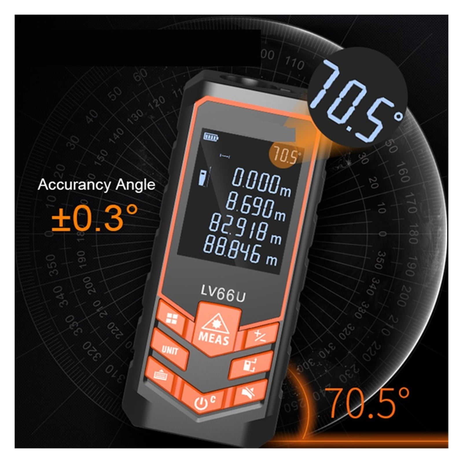 Range Finder Auto Level Distance Meter Electronic Analysis Measuring Instrument Rangefinder 40m - 120M