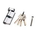 thumbnail image 3 of Home Safety Lock Cylinder With 3 Keys, Door Gate Polished Brass Key Cylinder Deadbolt Set, Safety Anti Theft Door Cylinder Locks For 2.6-3" Indoor Outdoor Doors, 3 of 8