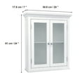 thumbnail image 4 of Teamson Home 20" x 24.02" Removable Wall Cabinet, White, 4 of 7
