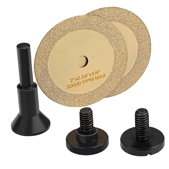 2 discos de corte de diamante para metal de 2 pulgadas, discos de corte para rectificado de troqueles para tuercas de acero inoxidable, pernos de