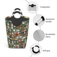 thumbnail image 4 of KLL Alcohol Bottles Laundry Hamper,Large Canvas Fabric Lightweight Storage Basket Toy Organizer Dirty Clothes Collapsible Waterproof, 4 of 6