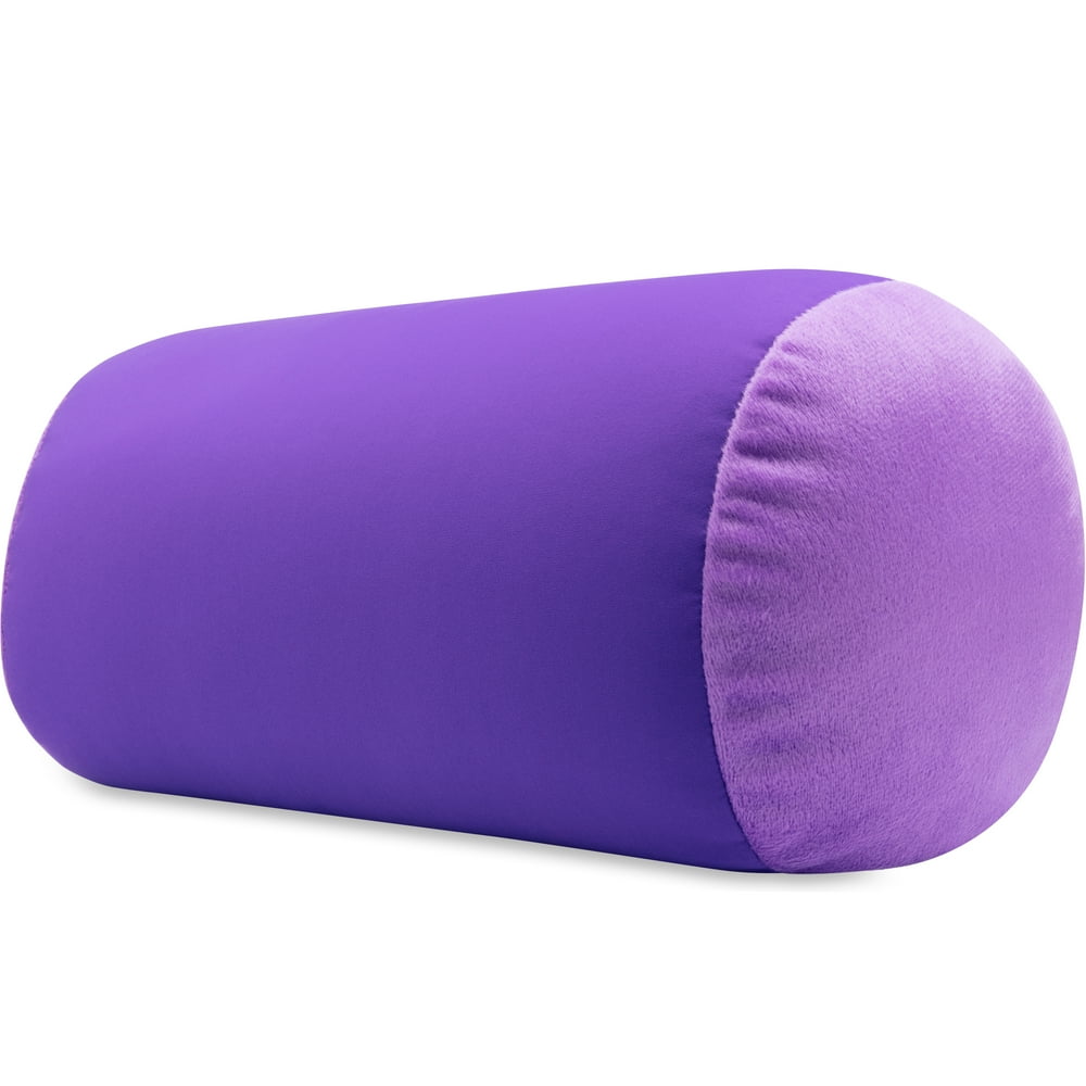 Pillowy Microbead Bolster Neck Roll Pillow, Gently On Body, Head
