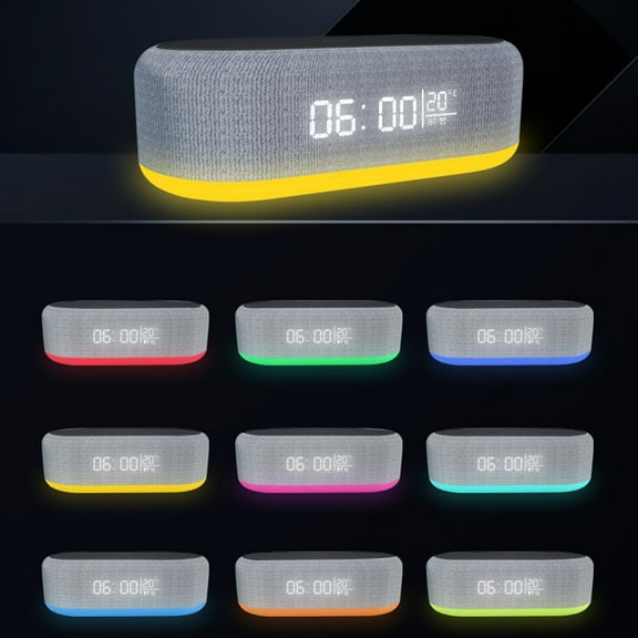 cvlncycling Clearance Digital Alarm Clocks for Bedrooms,Alarm Clocks with Battery Backup,Alarm Clock Night Light Four In One Wireless Fast Charger,Electronic Desk Clock For Kids Bedroom