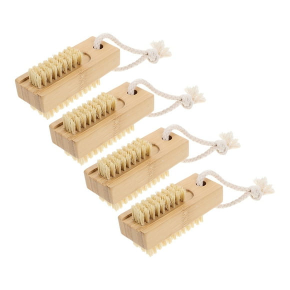 OULII 4Pcs Cleaning Nail Brushes Tools for Manicure Artists and General Users