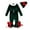 Green, variant on Elf Kids Outfit Long Sleeve Fleece Romper Flare Jumpsuit Hat Set Christmas Baby Boy Outfit Party Dress Up 3-4 Years