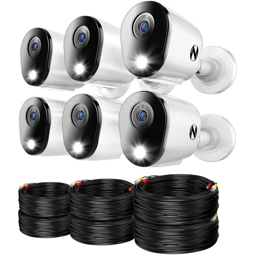 Night Owl 2-Way Audio 12 Channel DVR Security System with 2TB Hard Drive and 6 Wired 4K Deterrence Cameras