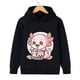 thumbnail image 4 of Sudadera con capucha para niños, sudadera con estampado de axolotl, té Bobo, chándal con dibujos animados de animales, té con leche, manga larga, estilo encantador, para niño y niña, 4 of 5