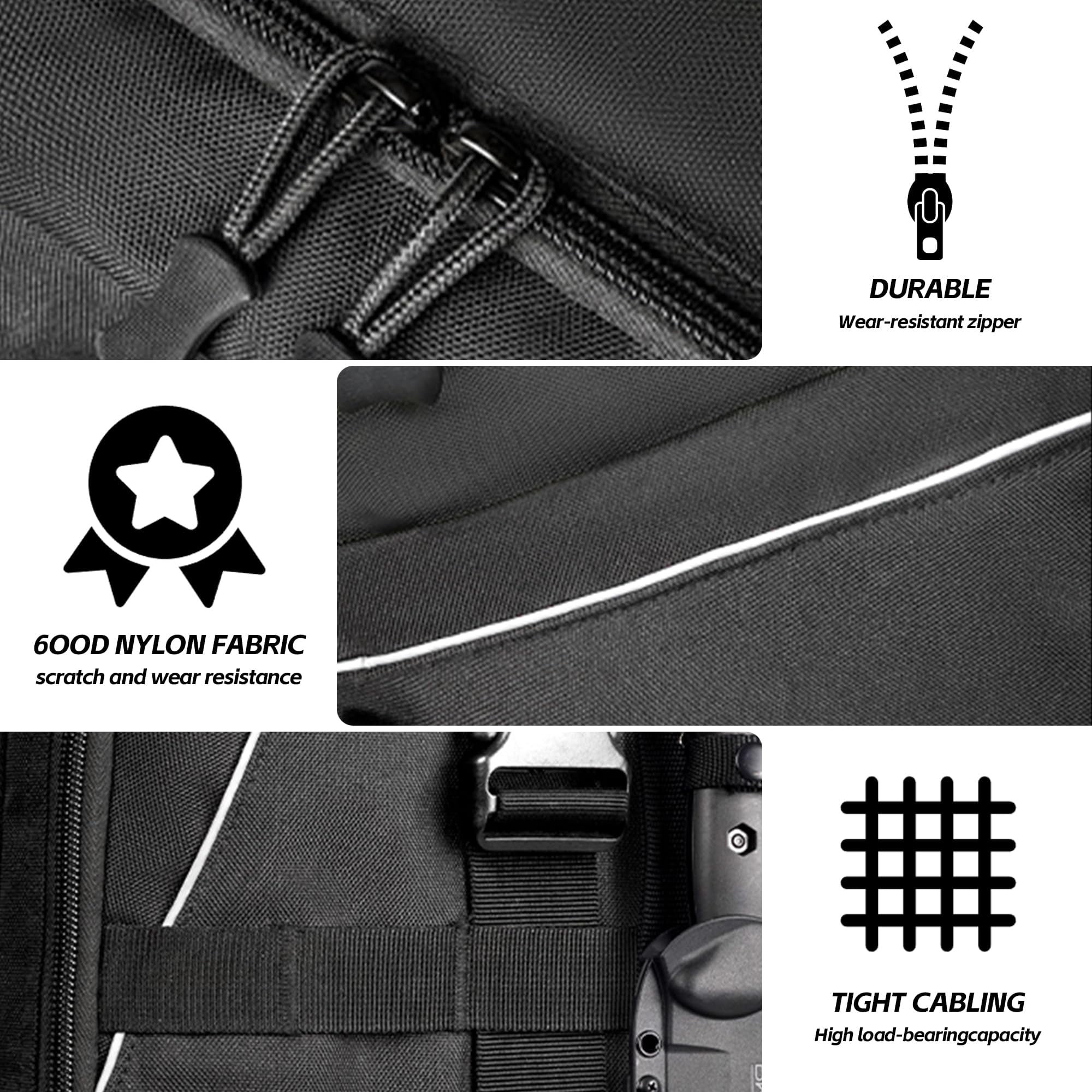 Fishing Nylon Backpack Tackle Sling Bag Backpack with Rod Holder for Monther Father Gifts Lightweight Fishing Backpack Storge Fishing Gear and Equipment