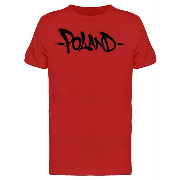 Smartprints Mens Graphic Tee - Poland Graffiti - Regular Fit 100% Cotton