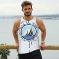 thumbnail image 6 of Zufioo Not All Who Wander Are Lost2 Print Men's Vest, Sleeveless Quick-drying Muscle T-shirt, Suitable for Sports Fitness, Home Leisure Wear-Medium, 6 of 7
