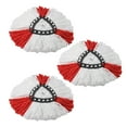 thumbnail image 2 of Czzoypi Wood Floor Mop (Red), Mops Set Of 3 Mop Heads Easy Clean Microfiber Replacement Swivel, 2 of 2