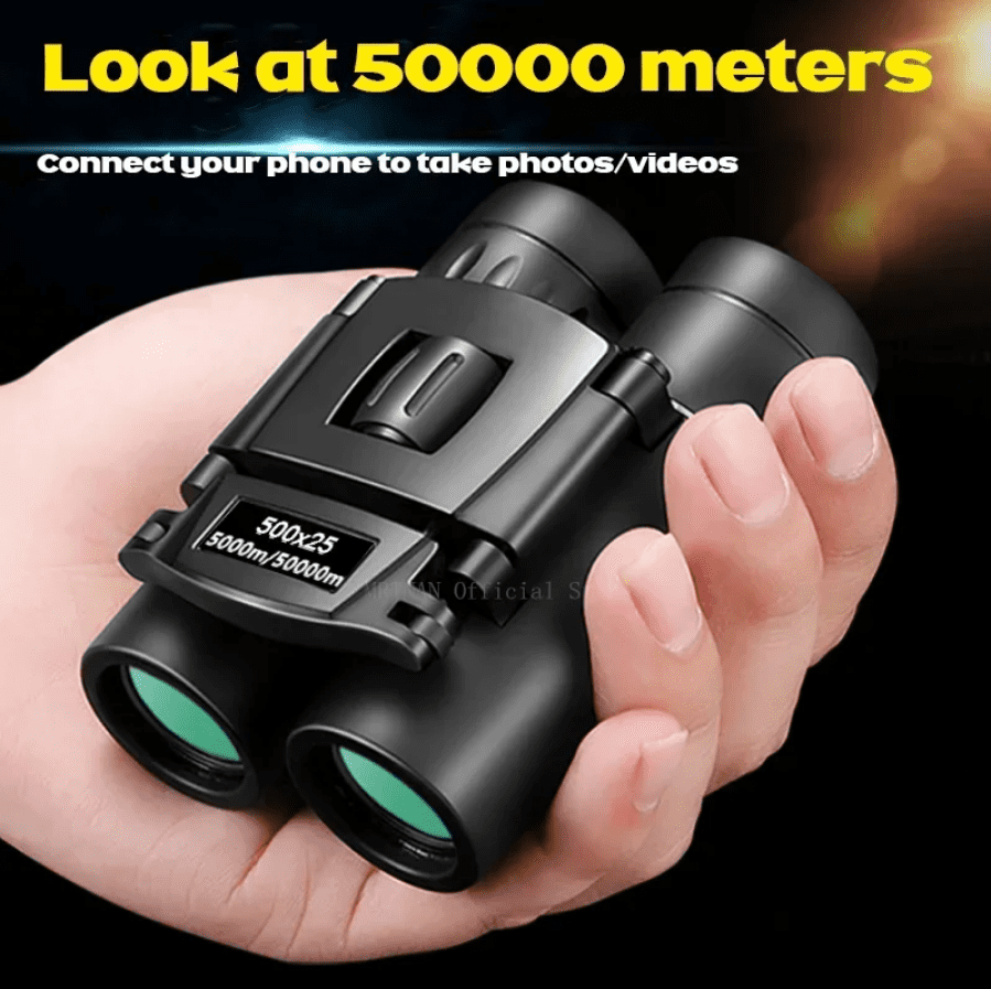 50000M Powerful Binoculars 500x25 Long Range Telescope Low-light night vision Folding Binoculars for Hunting Camping