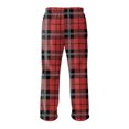 thumbnail image 6 of GrmtClth Fleece Pajama Pants for Men Trendy Flannel Soft Comfy Plush Plaid Loungewear Cozy Fall Thermal Pj Bottoms with Pockets Red XXL, 6 of 6