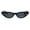 Black Pink Black, variant on Womens Heart Side Lens Round Oval Cat Eye Plastic Sunglasses All Pink
