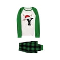 thumbnail image 4 of Fgnfyis Family Christmas Pajamas Deer Horn Christmas Hat Letter Print Matching Long Sleeve Pajamas Set Loungewear, 4 of 5