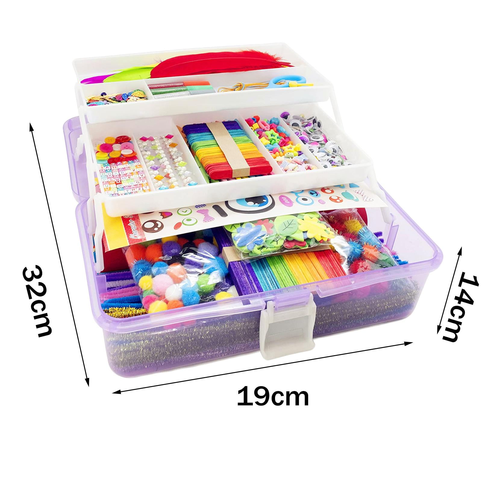 Ultimate Arts and Crafts Supplies Set 1000 Pieces Craft Gift Box