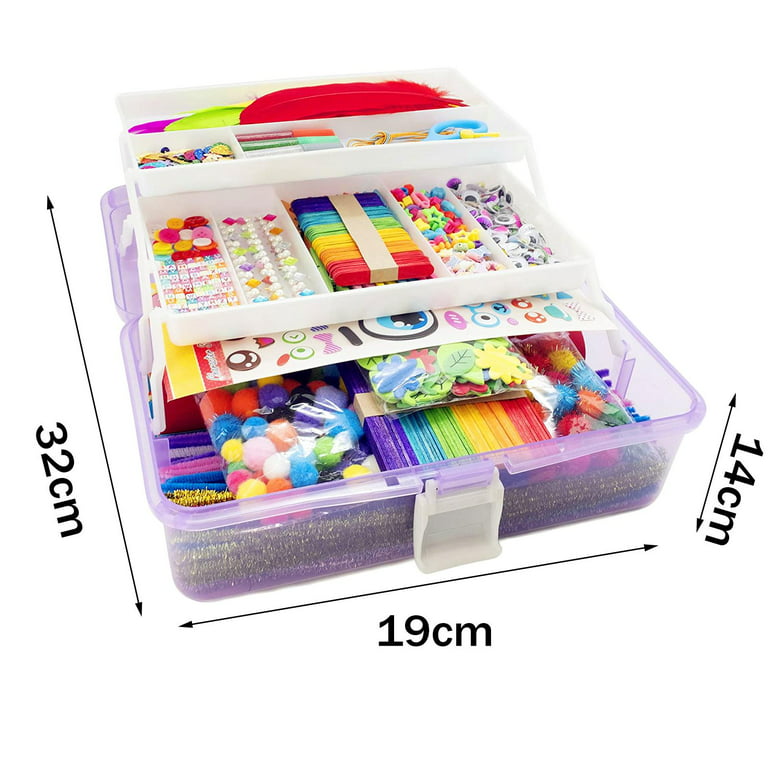 1000pcs Complete Art Supplies for Kids Craft Art Kit for Boys