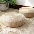thumbnail image 4 of Round Floor Pillow Eco-Friendly Round Straw Cushion Hand Woven Tatami Floor Mat Yoga Tea Ceremony Meditation Pad 2 Sizes, 4 of 9