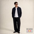 thumbnail image 4 of SA106 Polarized TAC Lens Retro Hipster Thin Keyhole Round Horn Rim Sunglasses / Clear Frame - Black Lens, 4 of 7