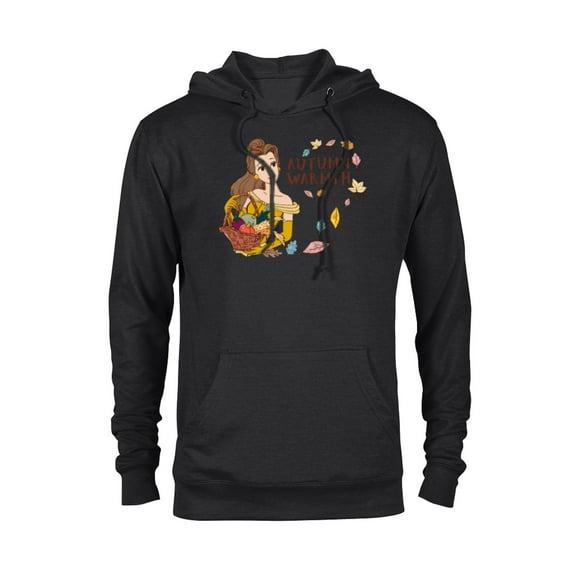 Disney Princess Beauty and the Beast Belle Autumn Warmth - Pullover Hoodie for Adults - Customized-Black
