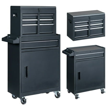 Zimtown 2-in-1 Rolling Tool Chest