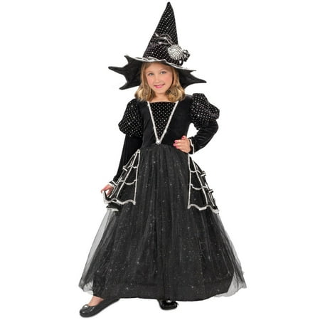 Halloween Girl's Diamond Witch Child Costume