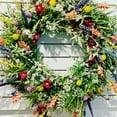 thumbnail image 5 of Wildflower Wreath 35cm Spring And Summer Ornaments Wreath Door Hanging Wall Decoration Pendant, 5 of 8