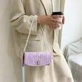 thumbnail image 2 of unbranded 1Ud Bolsa Retro En PU Con Tela De Morada Para Fiesta Viaje Y Uso Cotidiano, 2 of 8