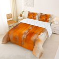 thumbnail image 2 of Homewish Orange Tie Dye Queen Comforter Set,Retro Geometric Art Comforter Sets Queen,Reversible,3-Piece,1 Comforter and 2 Pillowcases, 2 of 7