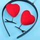 thumbnail image 5 of Set de 8 piezas de diademas y pinzas para el cabello con forma de corazón, accesorios para el cabello para fiestas, vacaciones y festivales (4 diademas, 4 pinzas)., 5 of 7