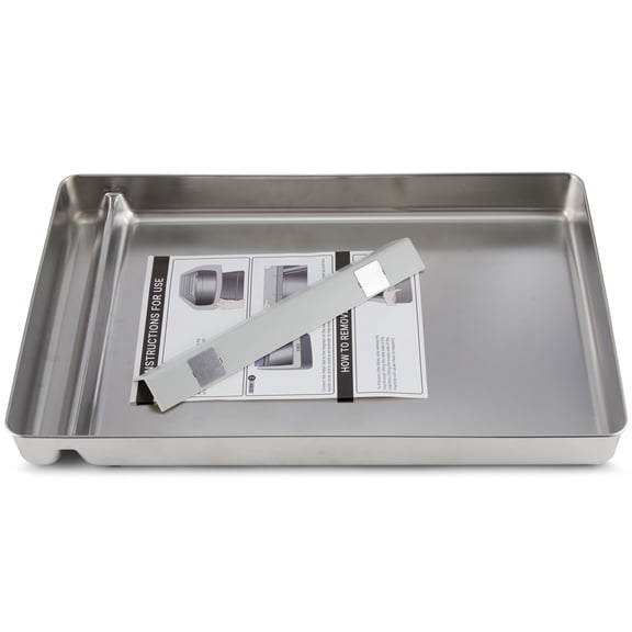 Stainless Steel Reusable Litter Tray Compatible with Petsafe Scoop-Free Self-Cleaning Cat Litter Boxes - Never Absorbs Odor, Stains, or Rusts
