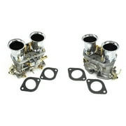 2 Barrel Carburetor Kit - 2 Piece - Compatible with 1971 - 1979 Volkswagen Beetle with Air Horn 1972 1973 1974 1975 1976 1977 1978