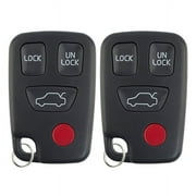 2 PACK KeylessOption Keyless Entry Remote Control Transmitter Car Key Fob Replacement HYQ1512J for 1997-2005 Volvo