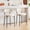 White, variant on Furnilivng 24'' Bar Stools Set of 2, Modern Boucle Counter Height Bar Stools with Curved Back and Black Metal Frame, Upholstered Kitchen Stools, Barstools for Kitchen Island, Bar, Cream White