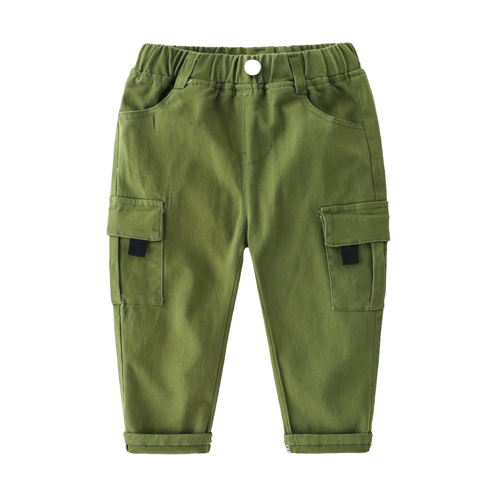 Mercatoo Toddler Baby Boy Pull on Khaki Joggers Cargo Pants Stretch Loose Sweatpants Quick 𝐃ry School Hiking Long Pants