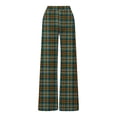 thumbnail image 7 of WRKEKC Girls Sweatpants Fall Winter Big Girls Pockets Thermal Cold Weather Pants Plaid Print Sweatpants Children Wide Leg Drawstring Outerwear Long Pants 5-15 Years, 7 of 7